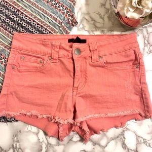 Forever 21 Salmon Colored Denim Shorts